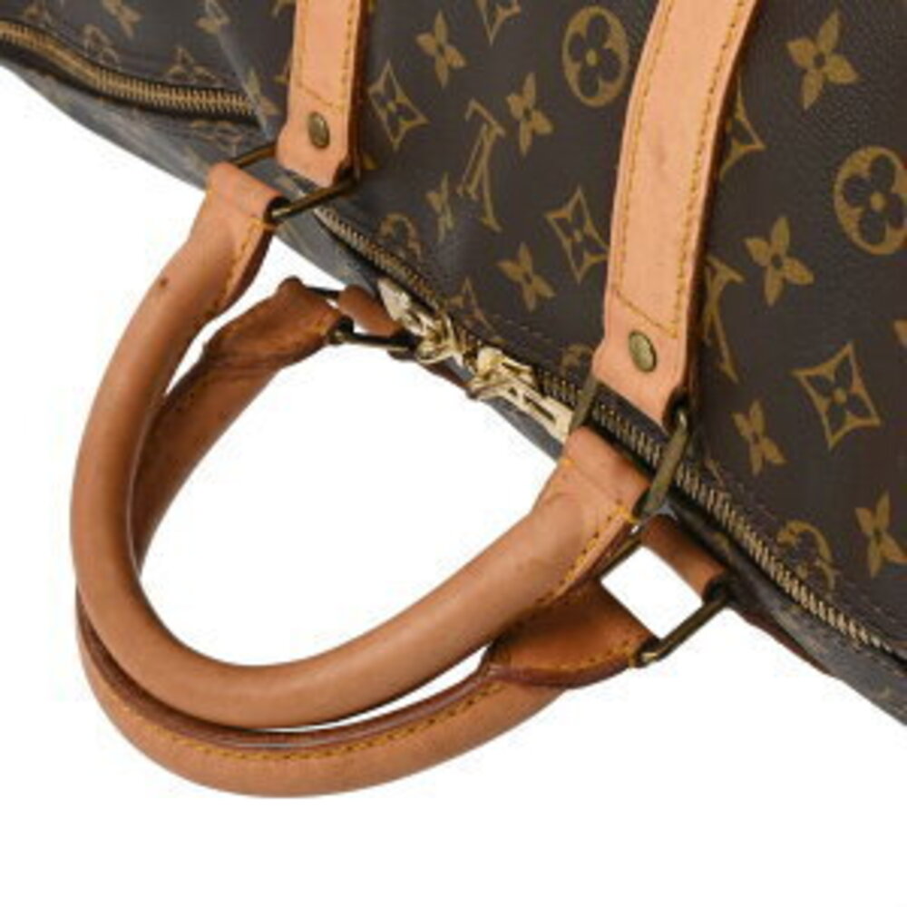 Louis Vuitton Monogram Keepall Bandouliere Brown Canvas Boston Bag - Picture 3 of 7
